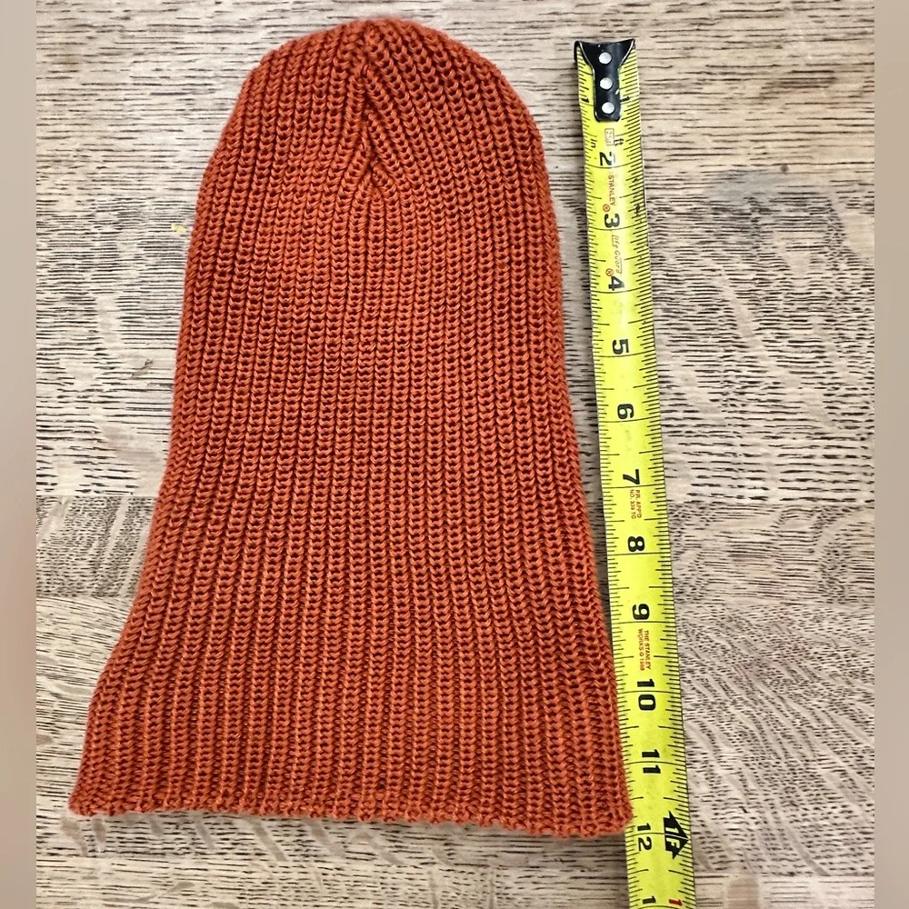 DESO Supply Lumberjack Cuff Repreve Beanie Stocking Hat Rust - Picture 12 of 12